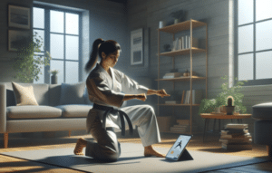 Karate en casa con innovación
