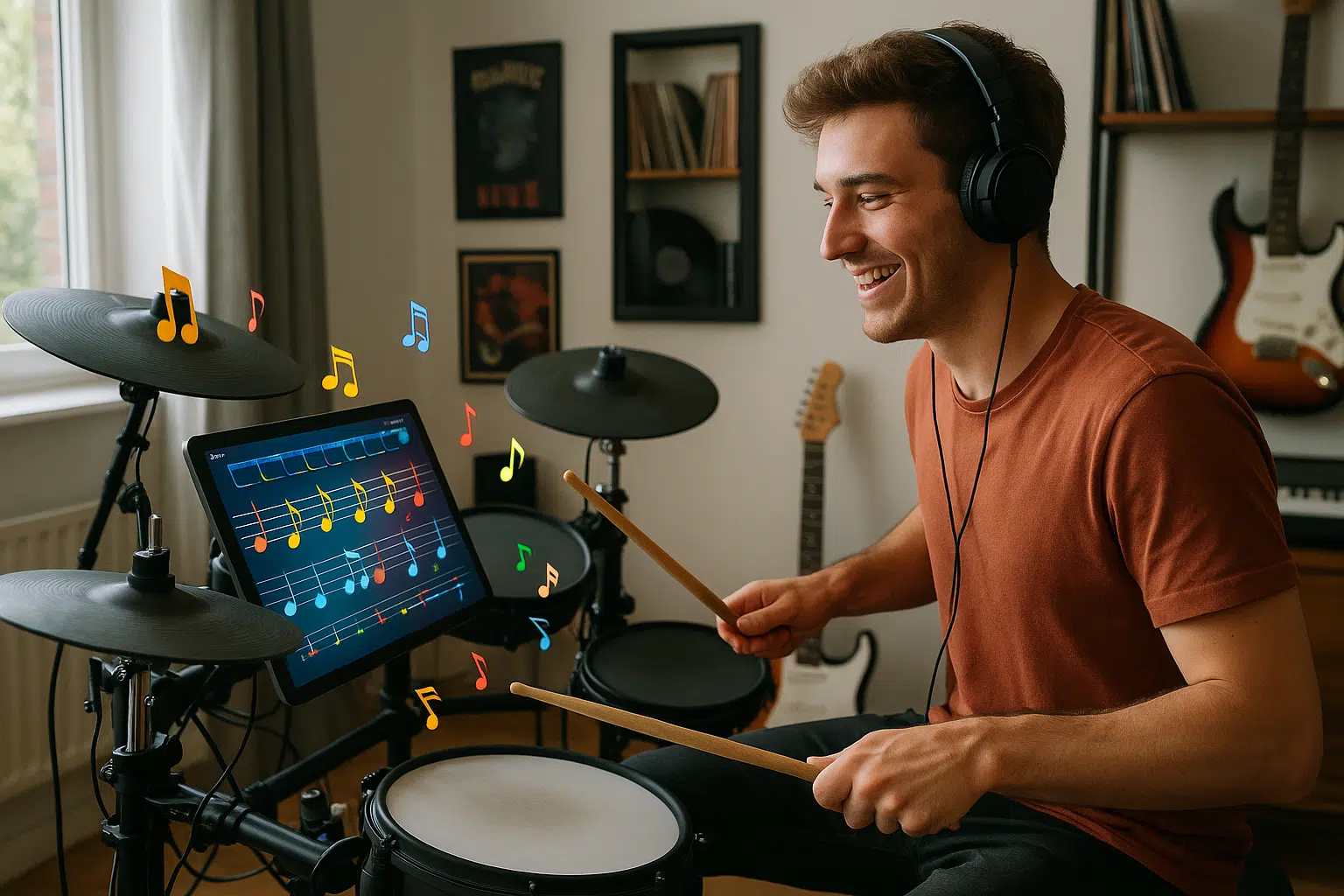 Baterista Experto con Diversión Interactiva