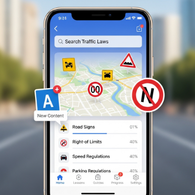 App para aprender normas de tránsito fácilmente